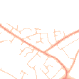 Daytime road noise heatmap for BH23 5QP