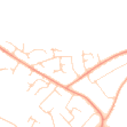 Daytime road noise heatmap for BH23 5QS