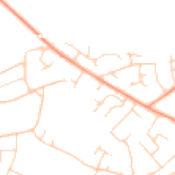 Daytime road noise heatmap for BH23 5RS