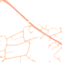 Daytime road noise heatmap for BH23 5RT