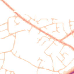 Daytime road noise heatmap for BH23 5RW