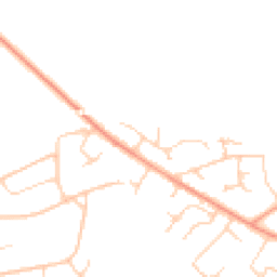 Daytime road noise heatmap for BH23 5RZ
