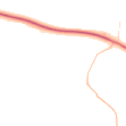 Daytime road noise heatmap for BH23 6AZ