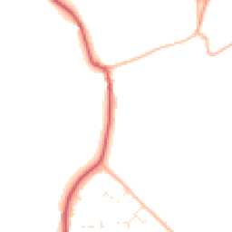 Daytime road noise heatmap for BH23 7AR