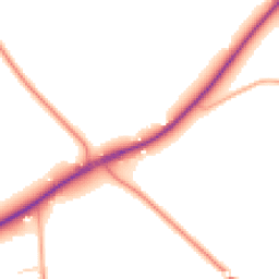 Daytime road noise heatmap for BH23 7DU