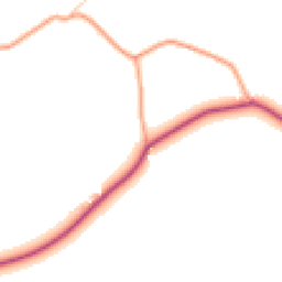 Daytime road noise heatmap for BH23 7EB