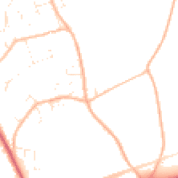 Daytime road noise heatmap for BH23 7GA