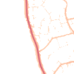 Daytime road noise heatmap for BH23 7HF