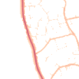 Daytime road noise heatmap for BH23 7HG