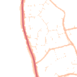 Daytime road noise heatmap for BH23 7HN