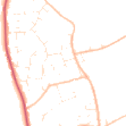 Daytime road noise heatmap for BH23 7HU