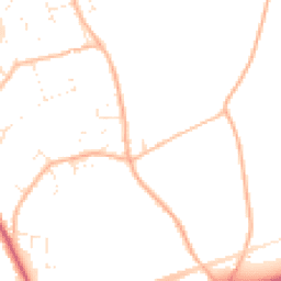 Daytime road noise heatmap for BH23 7JD