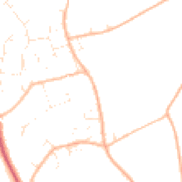 Daytime road noise heatmap for BH23 7JR