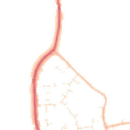 Daytime road noise heatmap for BH23 7JT