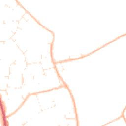 Daytime road noise heatmap for BH23 7JU