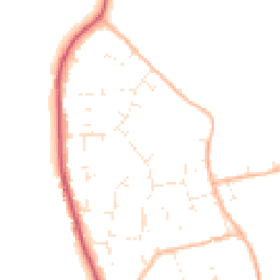 Daytime road noise heatmap for BH23 7LU