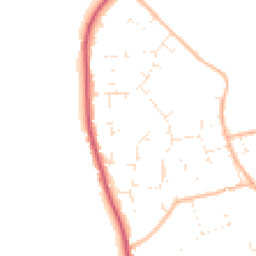 Daytime road noise heatmap for BH23 7NA