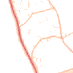 Daytime road noise heatmap for BH23 7NP