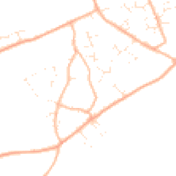 Daytime road noise heatmap for BH23 8BN