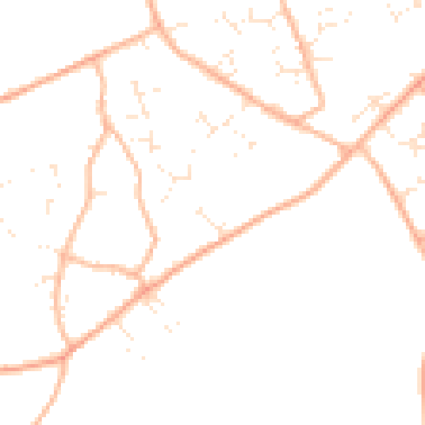 Daytime road noise heatmap for BH23 8BW