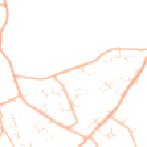 Daytime road noise heatmap for BH23 8BX
