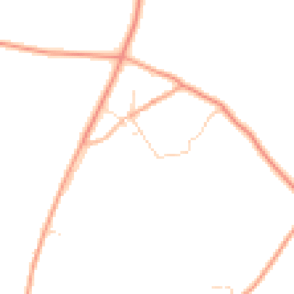 Daytime road noise heatmap for BH23 8DU