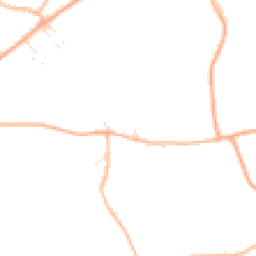 Daytime road noise heatmap for BH23 8LD