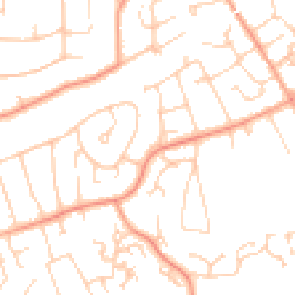 Daytime road noise heatmap for BH25 5BJ