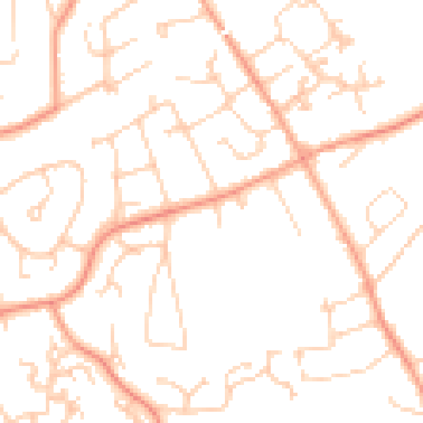 Daytime road noise heatmap for BH25 5BP