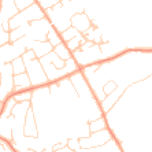 Daytime road noise heatmap for BH25 5BS