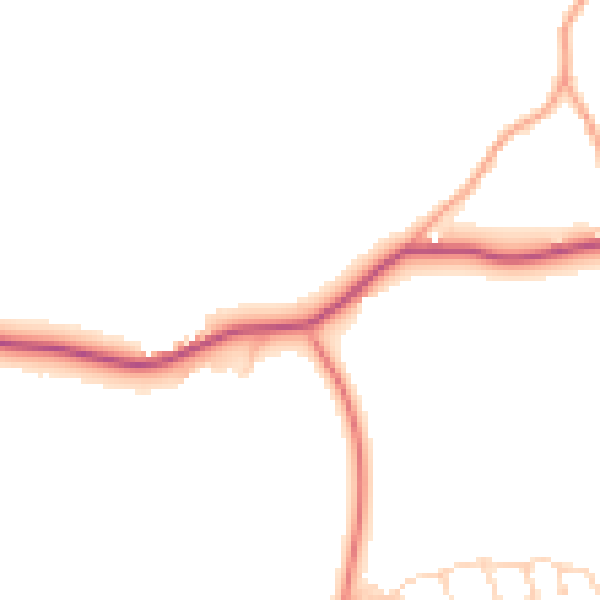 Daytime road noise heatmap for BH25 5SZ