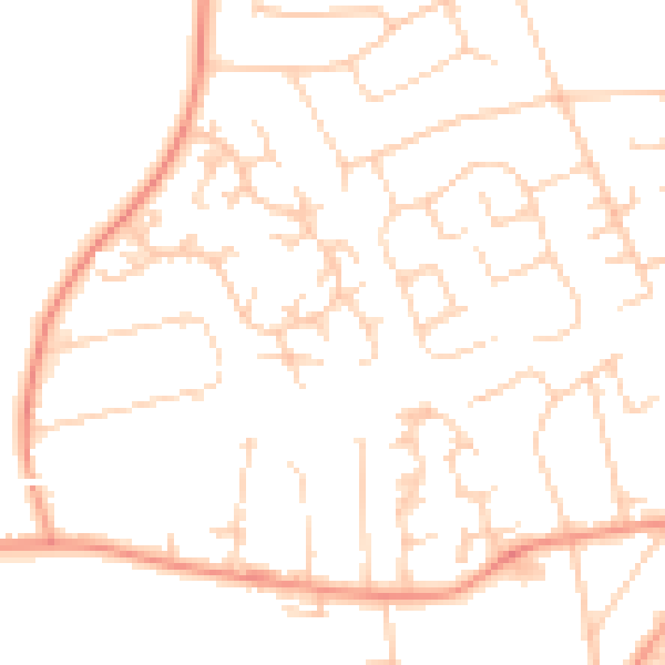 Daytime road noise heatmap for BH25 5UF