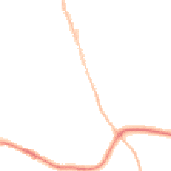 Night-time road noise heatmap for BH25 6LS