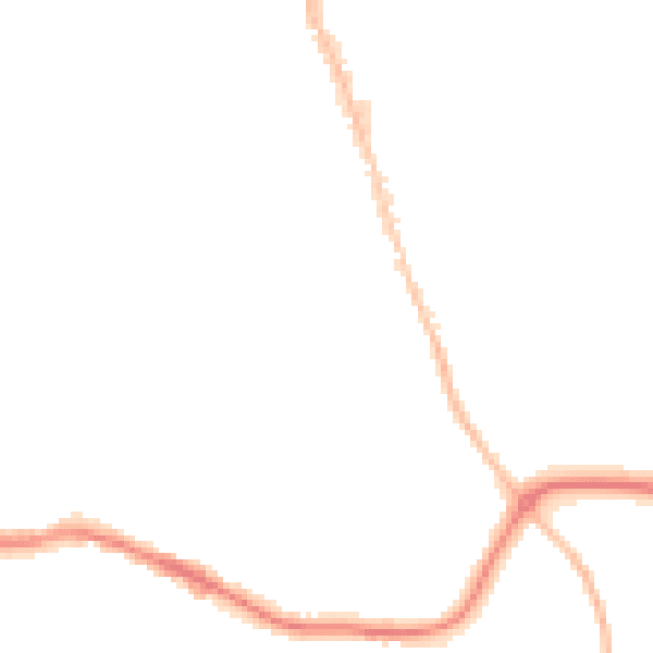 Night-time road noise heatmap for BH25 6NF