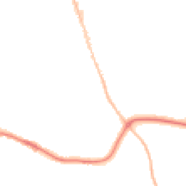 Night-time road noise heatmap for BH25 6NN