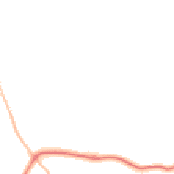 Night-time road noise heatmap for BH25 6TX