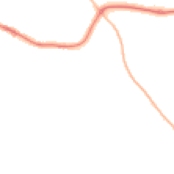 Night-time road noise heatmap for BH25 7AX