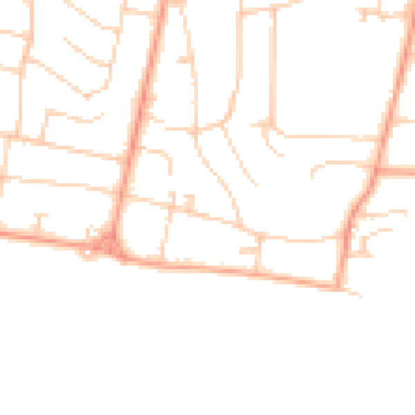 Daytime road noise heatmap for BH25 7DJ