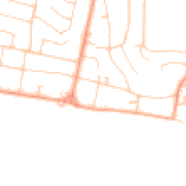 Daytime road noise heatmap for BH25 7DP