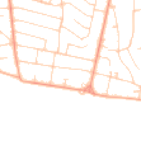 Daytime road noise heatmap for BH25 7EH