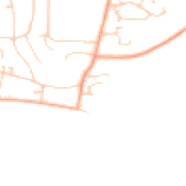 Daytime road noise heatmap for BH25 7LZ