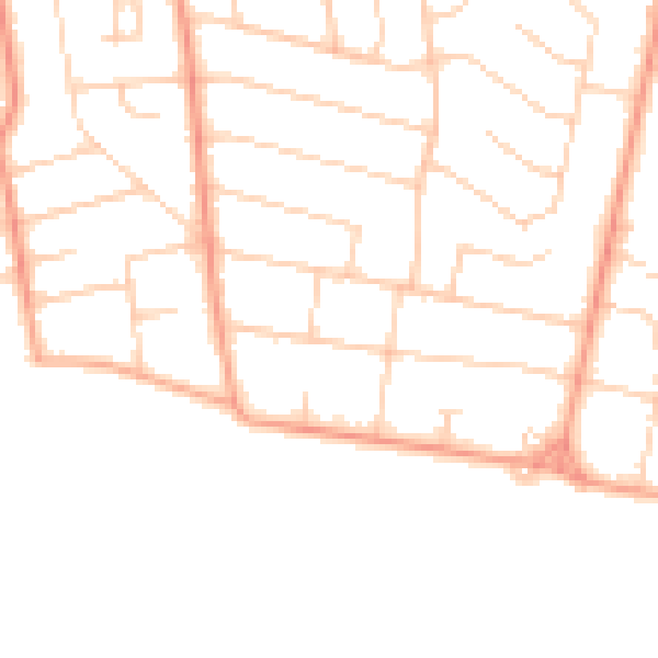 Daytime road noise heatmap for BH25 7NN