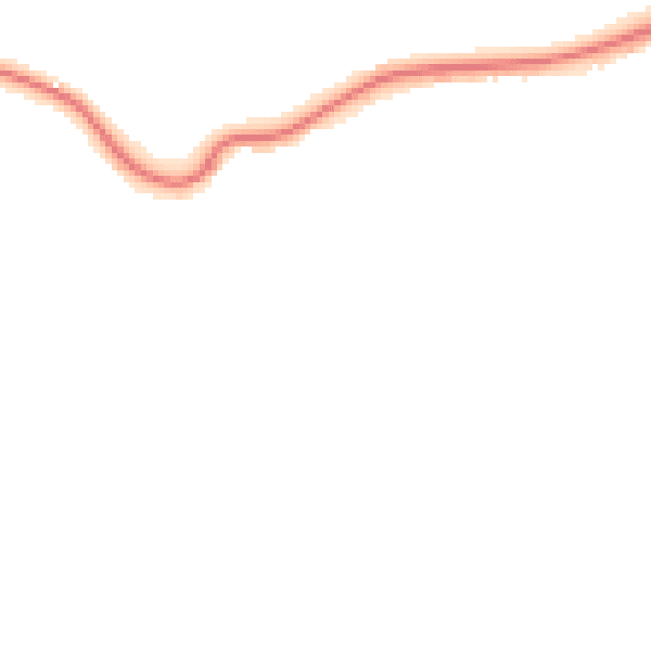 Night-time road noise heatmap for BH25 7TH