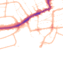 Daytime road noise heatmap for BH5 1AA
