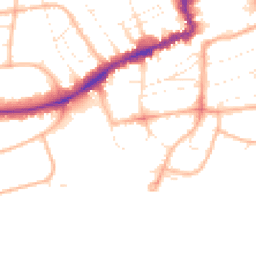 Daytime road noise heatmap for BH5 1AB