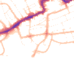 Daytime road noise heatmap for BH5 1AD