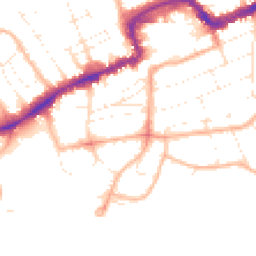 Daytime road noise heatmap for BH5 1AF