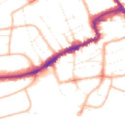 Daytime road noise heatmap for BH5 1AH