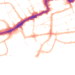 Daytime road noise heatmap for BH5 1AJ