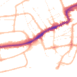 Daytime road noise heatmap for BH5 1AL